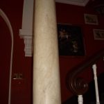 Painted stone effect columns
